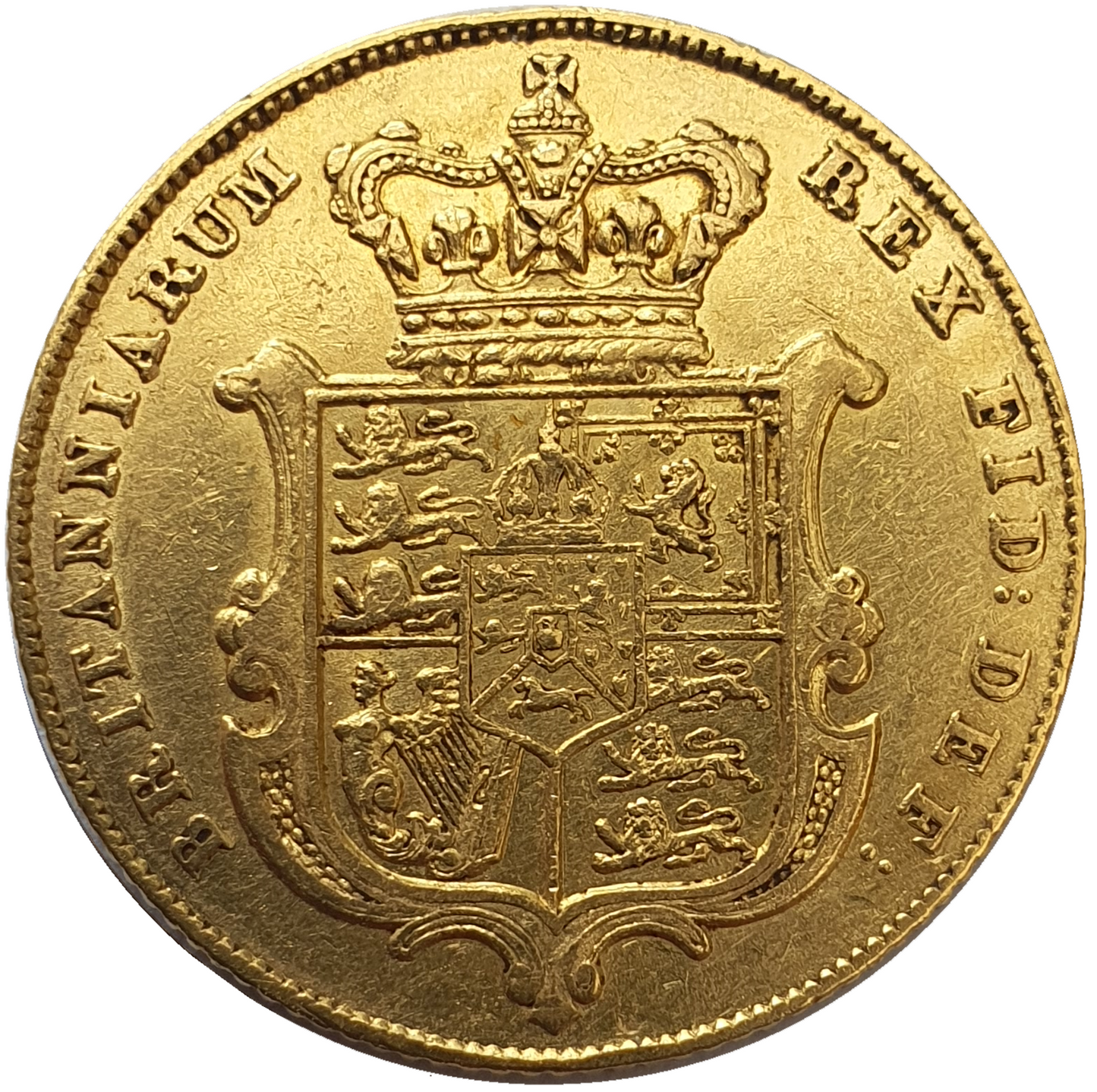 1825 George IIII Bare Head Gold Full Sovereign