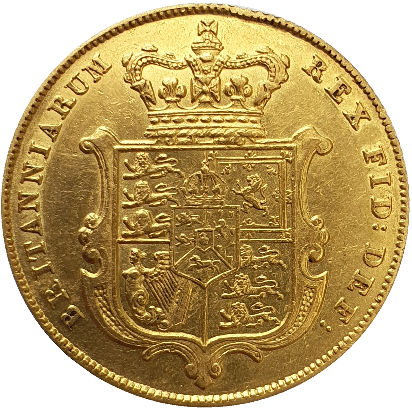 1829 George IIII Bare Head Gold Full Sovereign