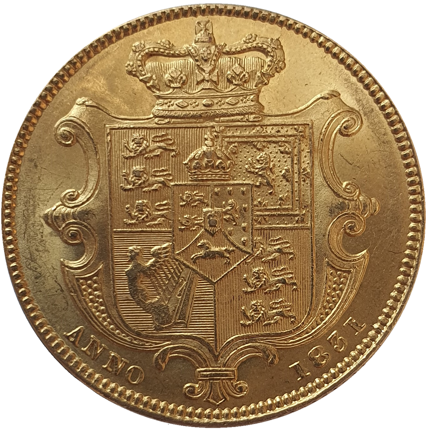 1831 William IV Full (1st Bust) Sovereign - AUNC