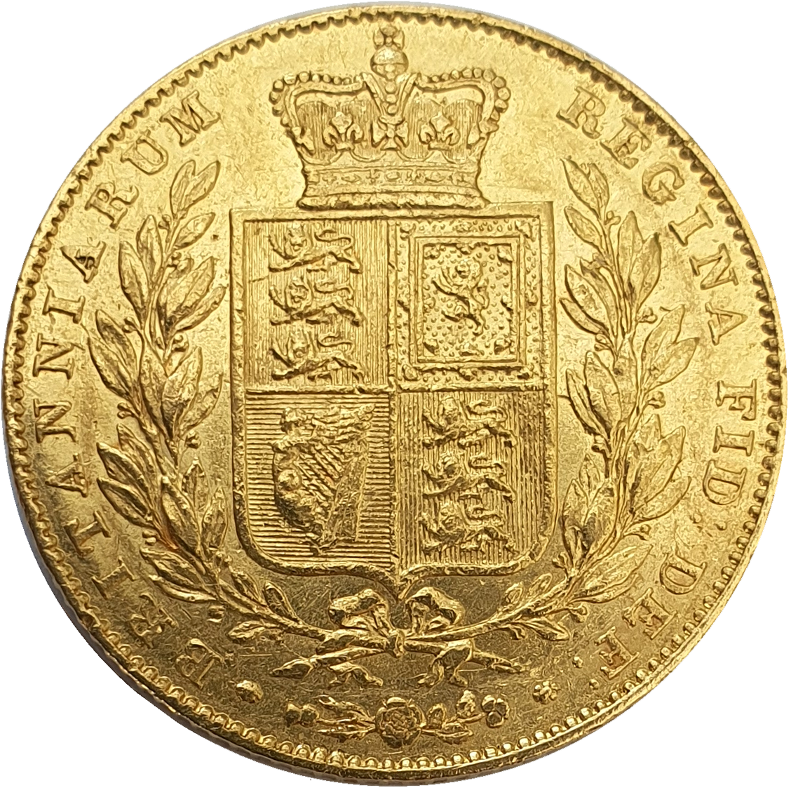 1842 Queen Victoria Shield Reverse Sovereign