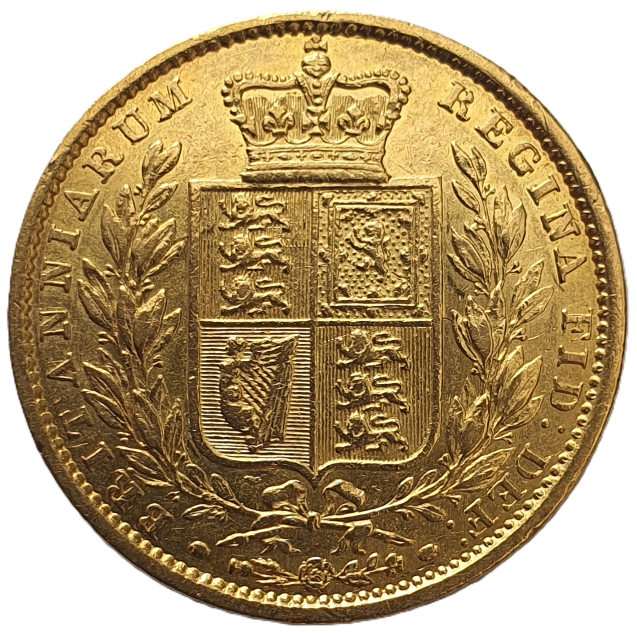 1848 Queen Victoria Shield Reverse Sovereign