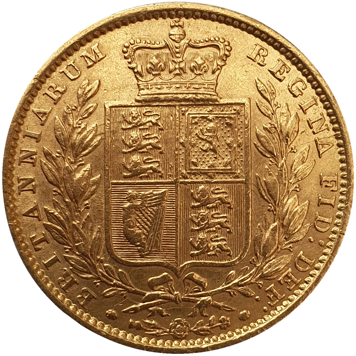 1851 Queen Victoria Shield Reverse Sovereign