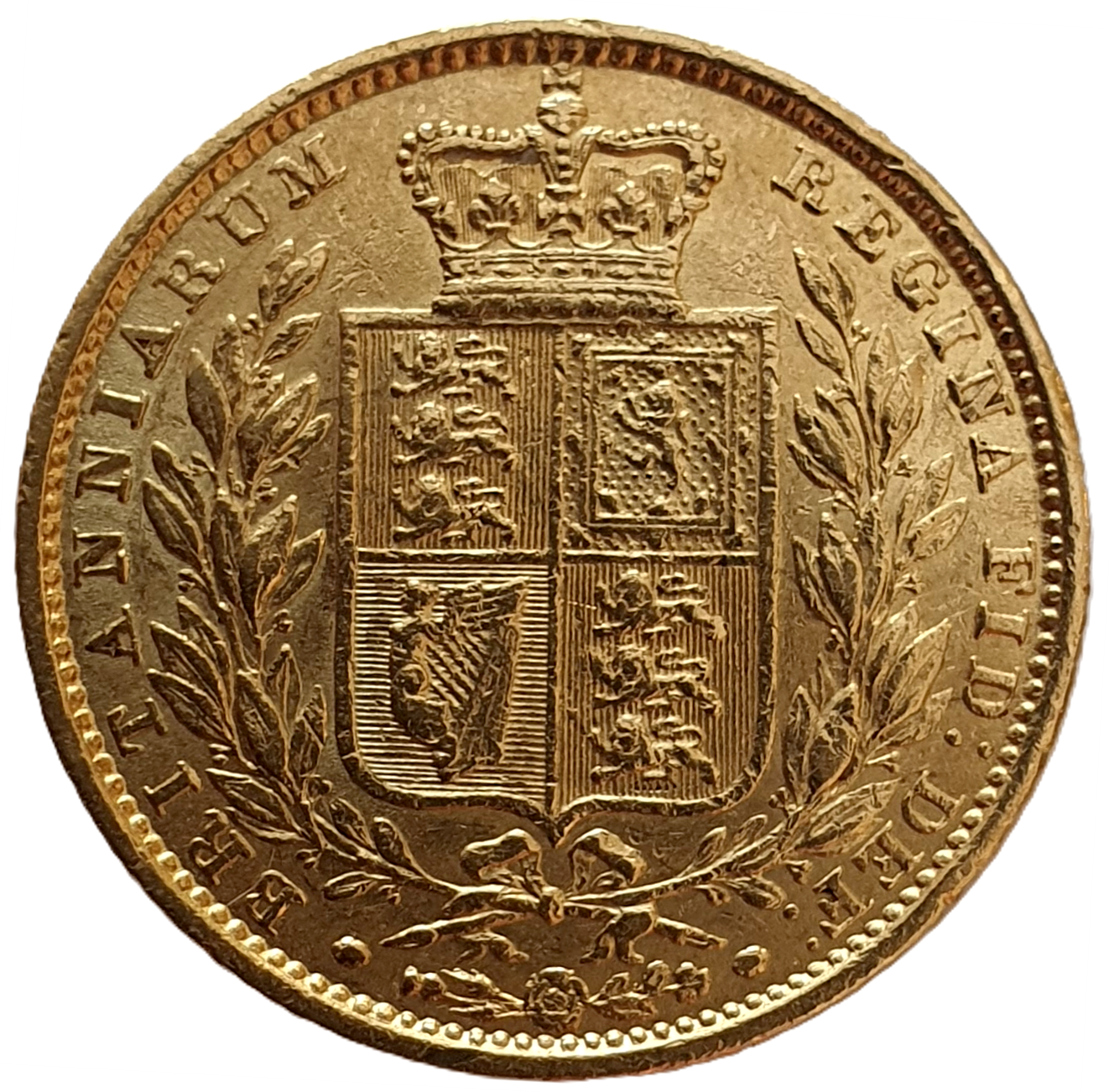 1851 Queen Victoria Shield Reverse Sovereign