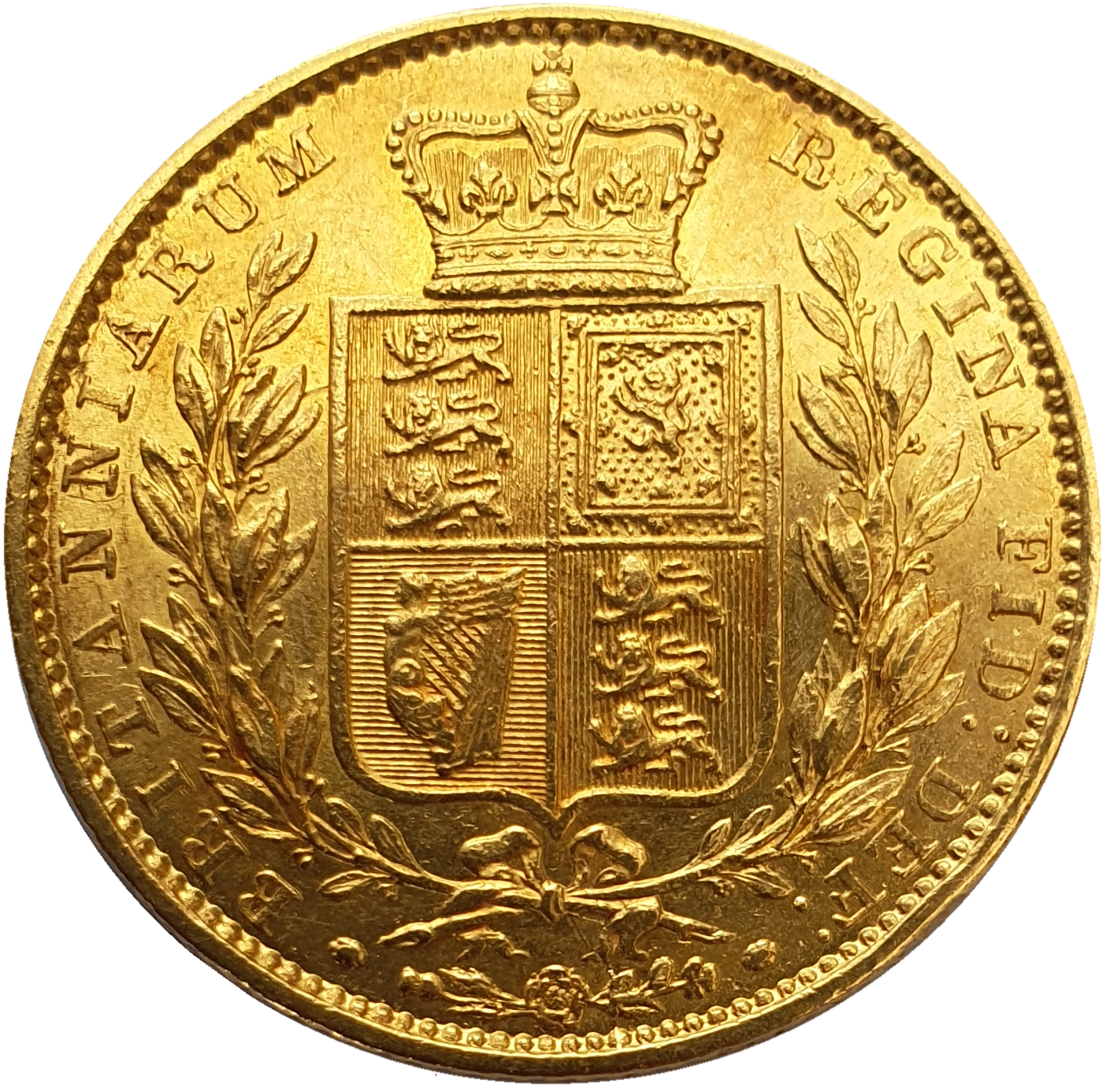 1852 Queen Victoria Shield Reverse Sovereign