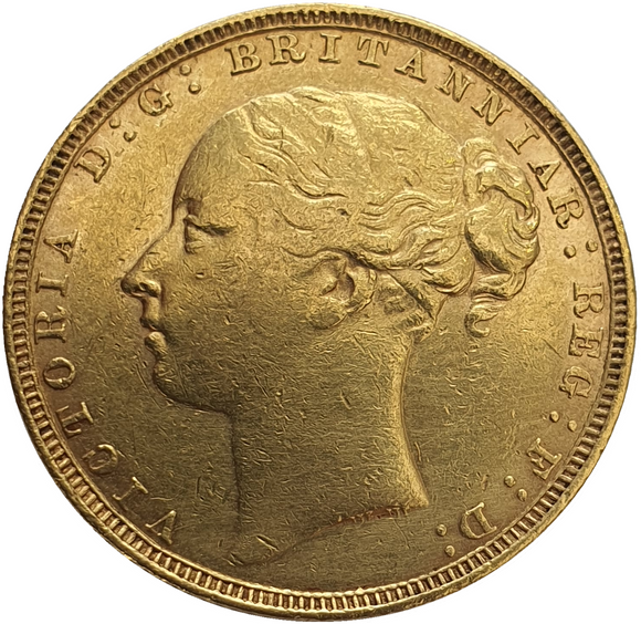 1879 Queen Victoria Young Head Gold Sovereign (London) Key Date R4