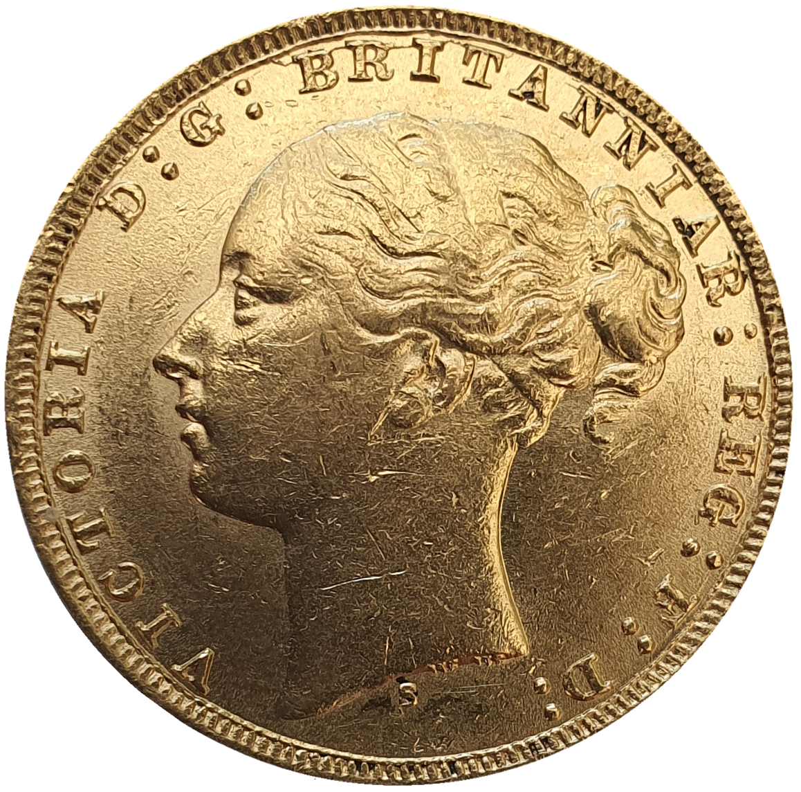 1879 Queen Victoria Young Head Gold Sovereign (Sydney)