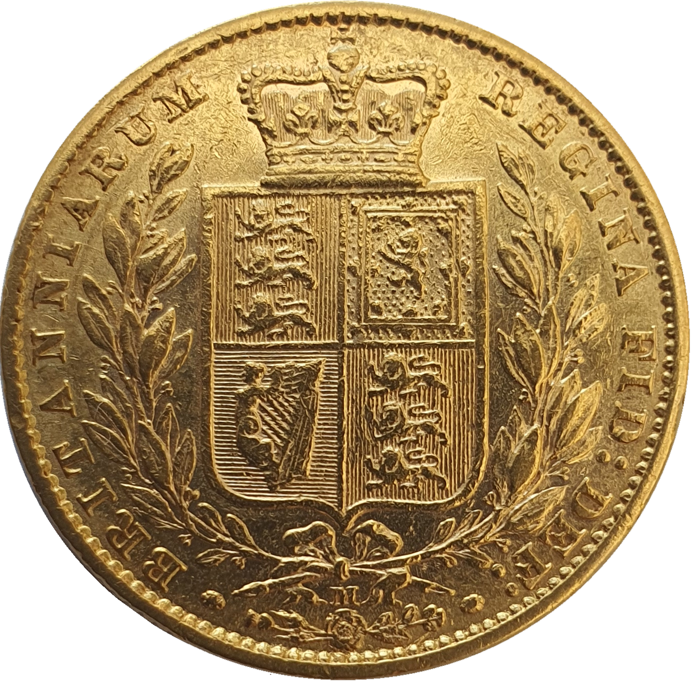1881-M Queen Victoria Shield Reverse Sovereign - Rare