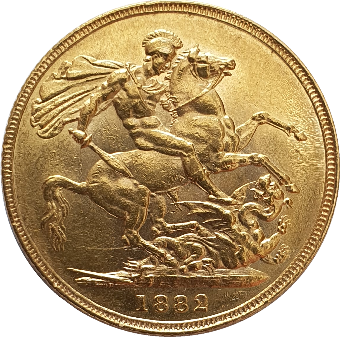 1882 Queen Victoria Young Head Gold Sovereign (Sydney)