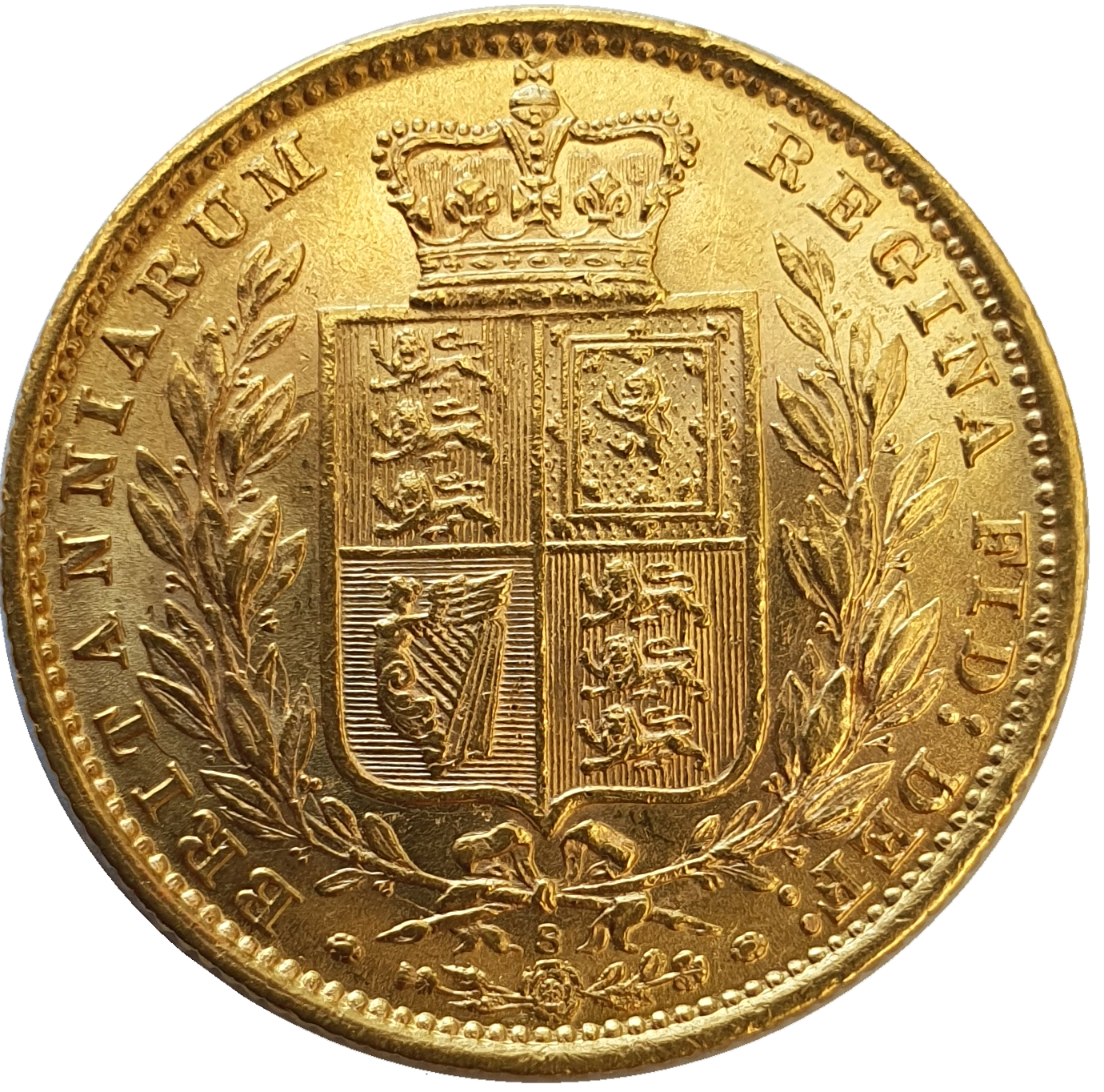 1883-S Queen Victoria Shield Reverse Sovereign