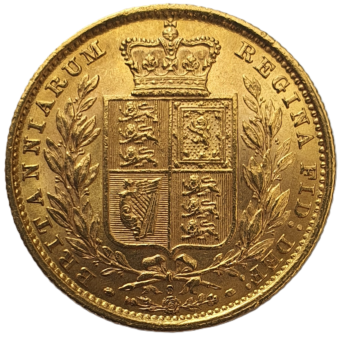 1884-S Queen Victoria Shield Reverse Sovereign