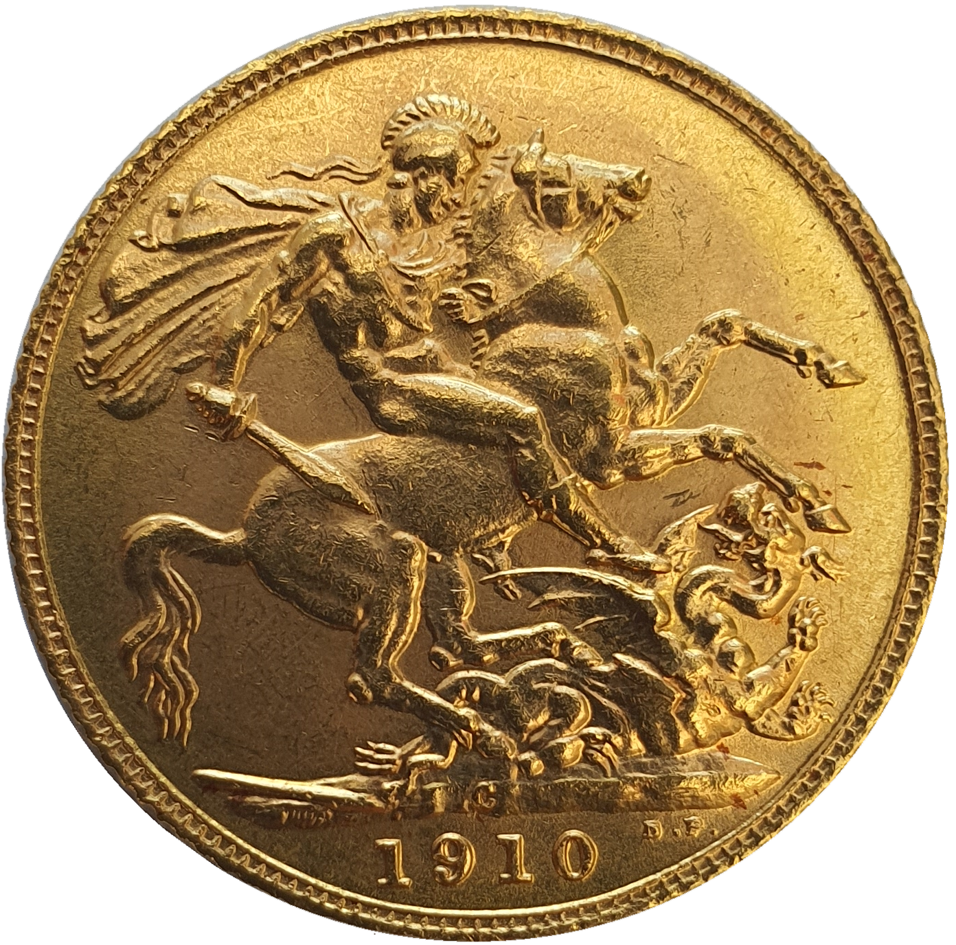 1910-C King Edward VII Gold Sovereign (Ottawa / Canada) - MINT STATE