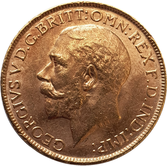 1919-M King George V Gold Sovereign (Melbourne)