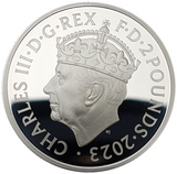 2023 King Charles III Coronation 1oz (one) 999.9 Silver Proof Coin
