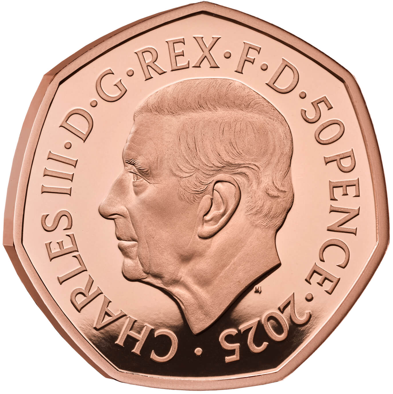 2025 King Charles III '80th Anniversary of VE Day' Gold Proof 50P