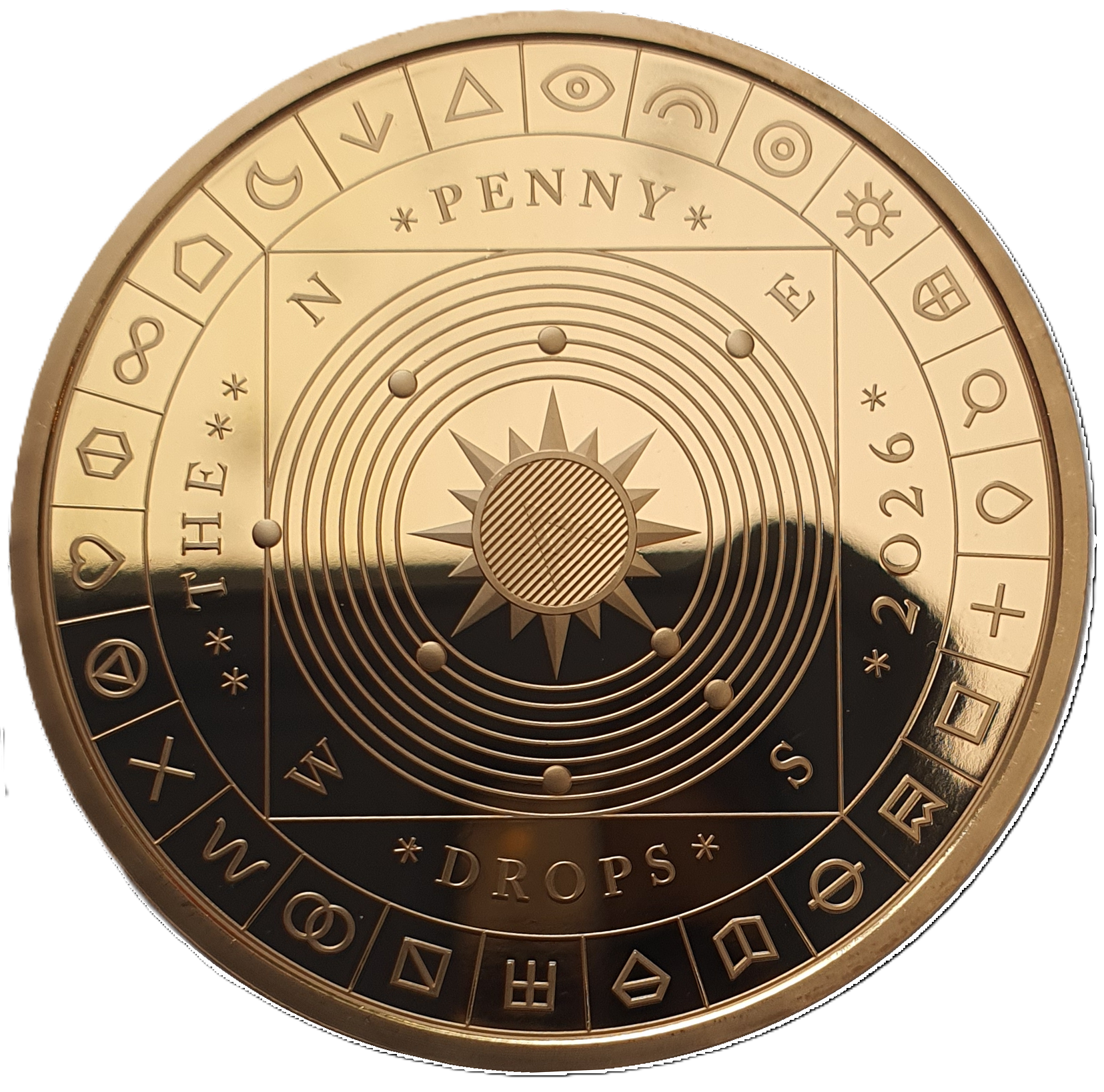 2026 Charles III 'The Penny Drops' £5 Gold Proof Coin | Allgold Coins
