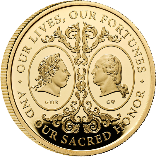 2025 King Charles III 'The Two Georges' 1oz 999.9 Gold Proof Coin