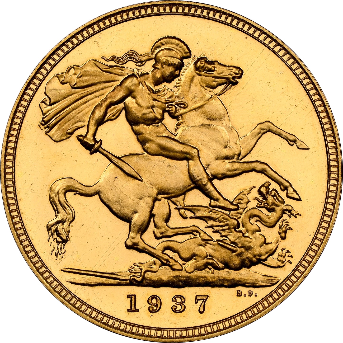 1937 King George VI Proof Specimen Full Sovereign - NGC PF-62 Cameo