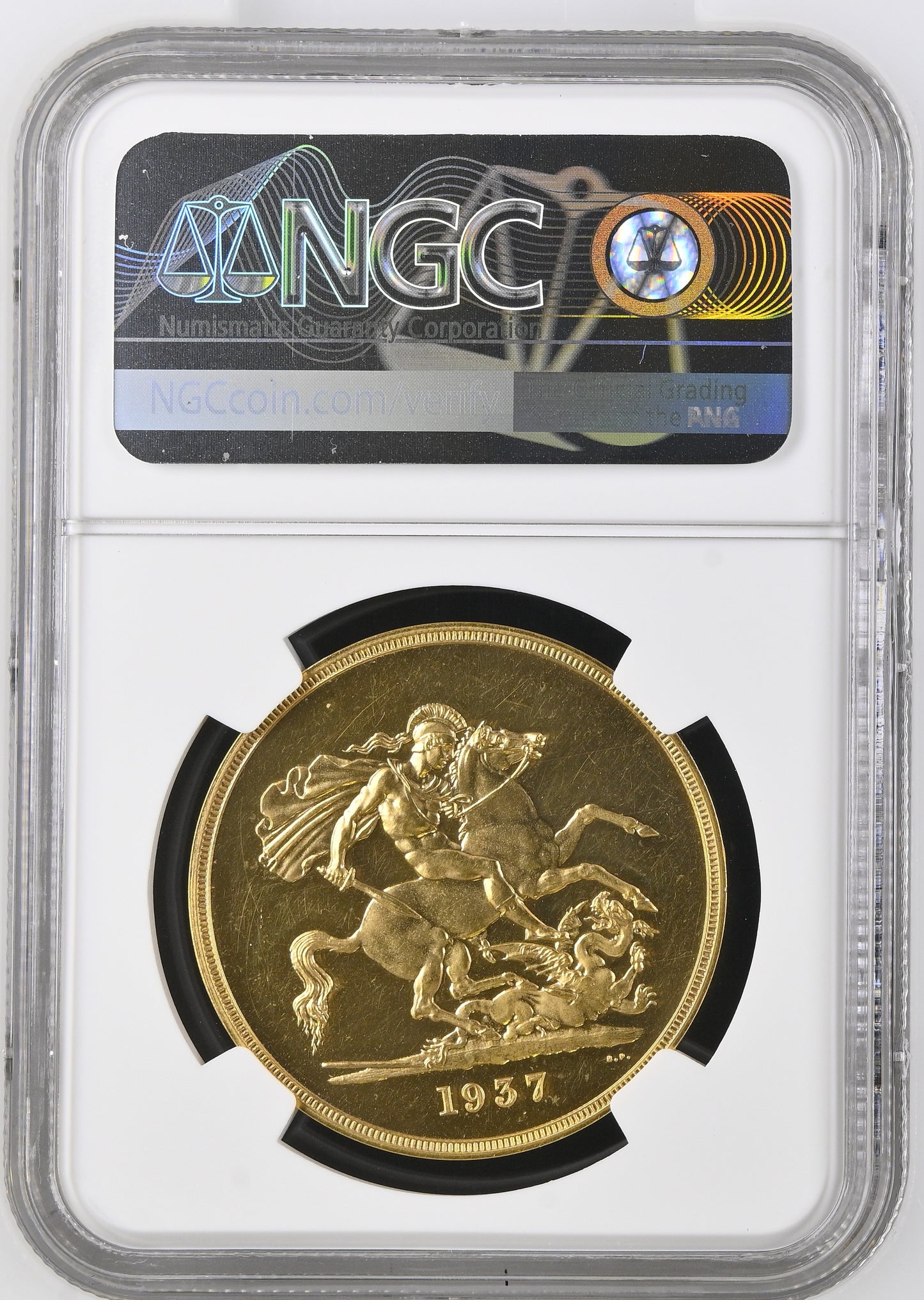 1937 King George VI Proof Specimen 5 Pound - NGC PF-63 Cameo