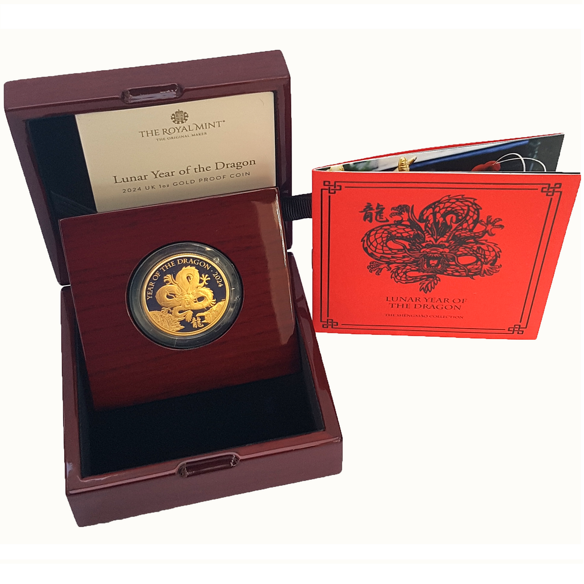 2024 King Charles III 'Lunar Year of the Dragon' 999.9 1oz Gold Proof