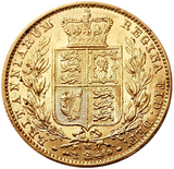 1880-M Queen Victoria Shield Reverse Sovereign - EXTREMELY RARE KEY DATE