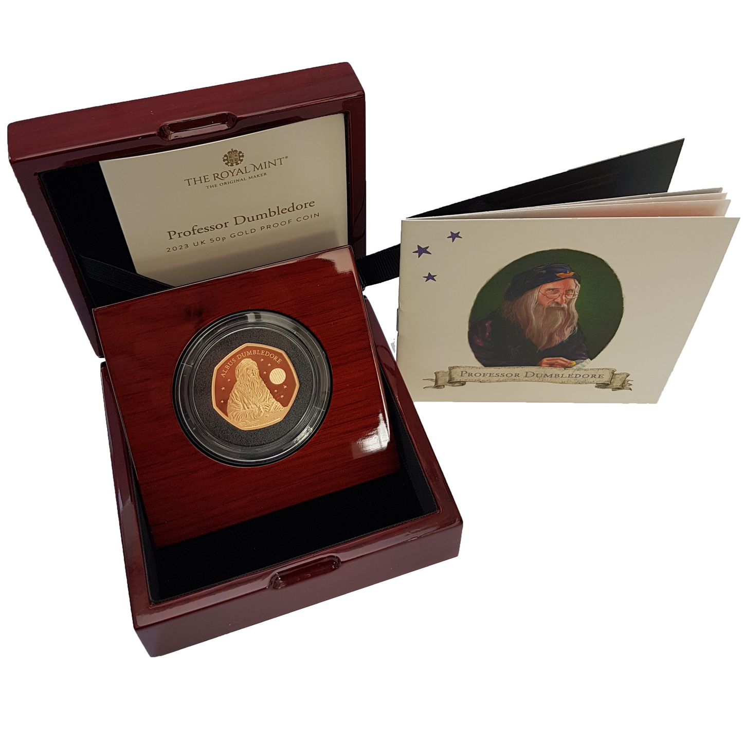2023 King Charles III 'Harry Potter 'Albus Dumbledore' 50p Gold Proof Coin