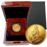 1887-1893 Queen Victoria JH Gold Sovereigns + Capsulated within Luxury Case