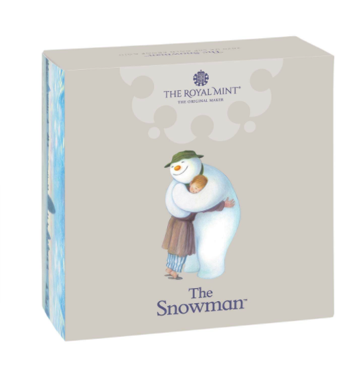 2020 Snowman Hugging' Gold Proof 50P - 275 issue Limit.