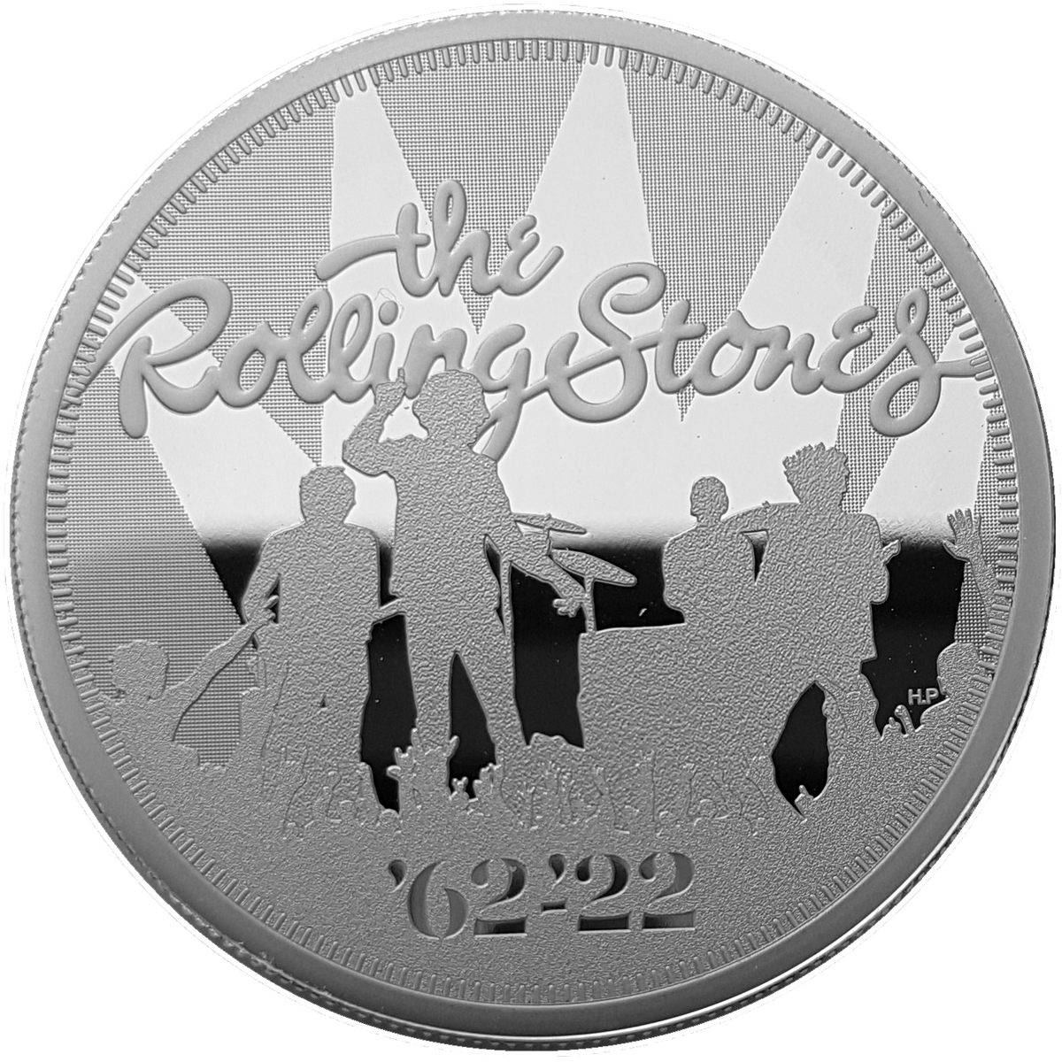 2022 Music Legends 'Rolling Stones' 2 oz 999 Fine Silver Proof