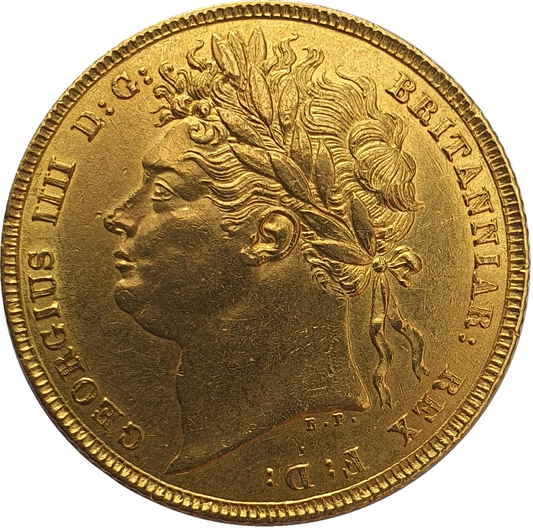 1822 George IIII Gold Full Sovereign - Scarce High Grade