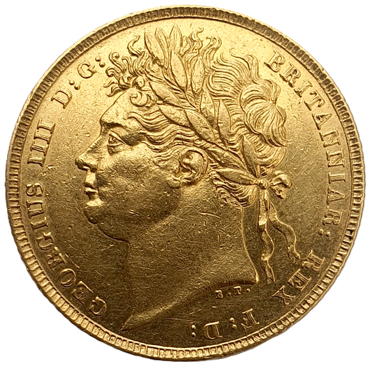 1823 George IIII Gold Full Sovereign - EX RARE Marsh R3