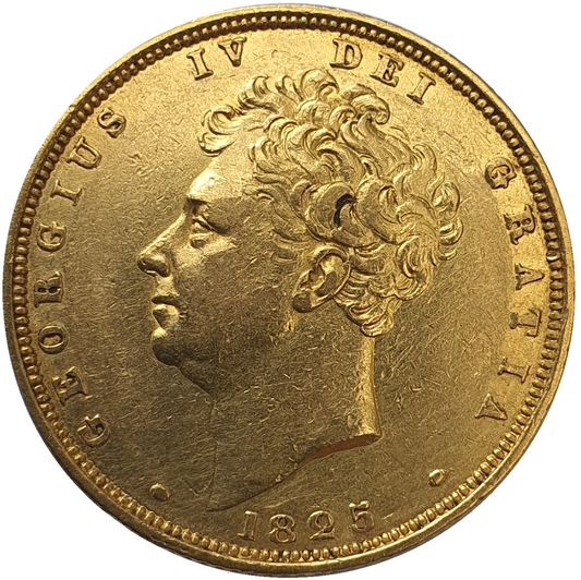 1825 George IIII Bare Head Gold Full Sovereign