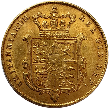 1825 George IIII Bare Head Gold Full Sovereign
