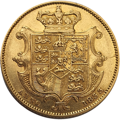 1833 William IV Full (2nd Bust) Sovereign