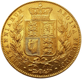 1838 Queen Victoria Shield Reverse Sovereign - VERY RARE - HIGH GRADE