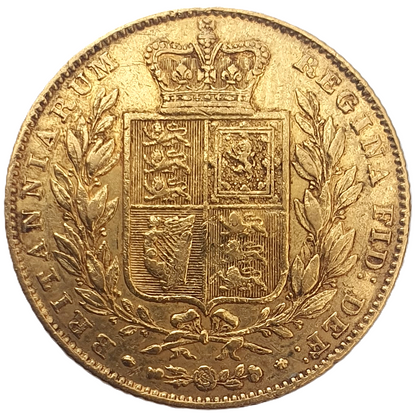 1838 Queen Victoria Shield Reverse Sovereign