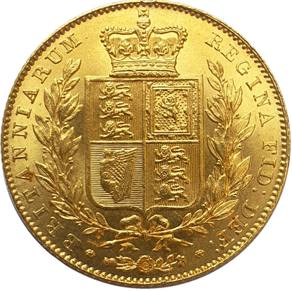 1838 Queen Victoria Shield Reverse Sovereign