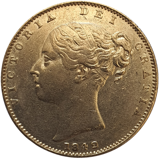 1842 Queen Victoria Shield Reverse Sovereign
