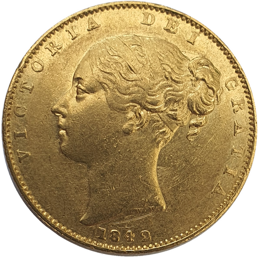 1842 Queen Victoria Shield Reverse Sovereign