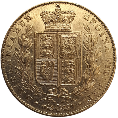1842 Queen Victoria Shield Reverse Sovereign