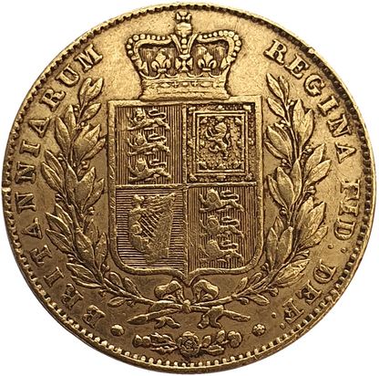 1842 Queen Victoria Shield Reverse Sovereign