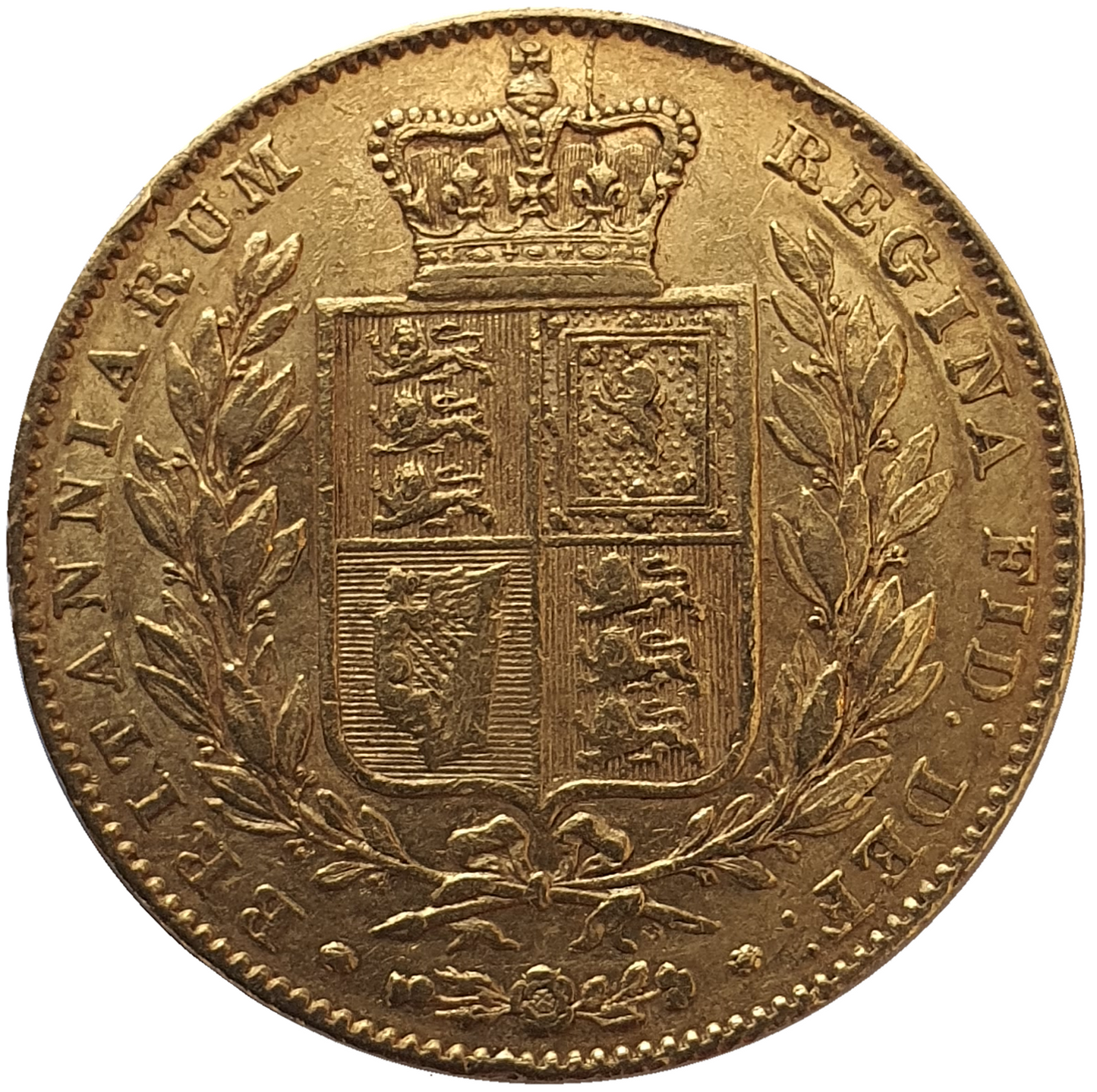 1842 Queen Victoria Shield Reverse Sovereign