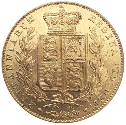 1842 Queen Victoria Shield Reverse Sovereign