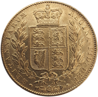 1842 Queen Victoria Shield Reverse Sovereign