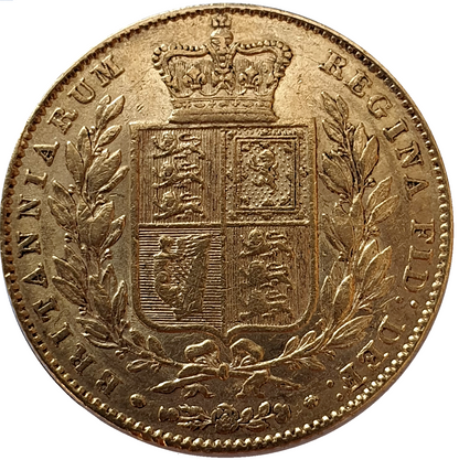 1846 Queen Victoria Shield Reverse Sovereign