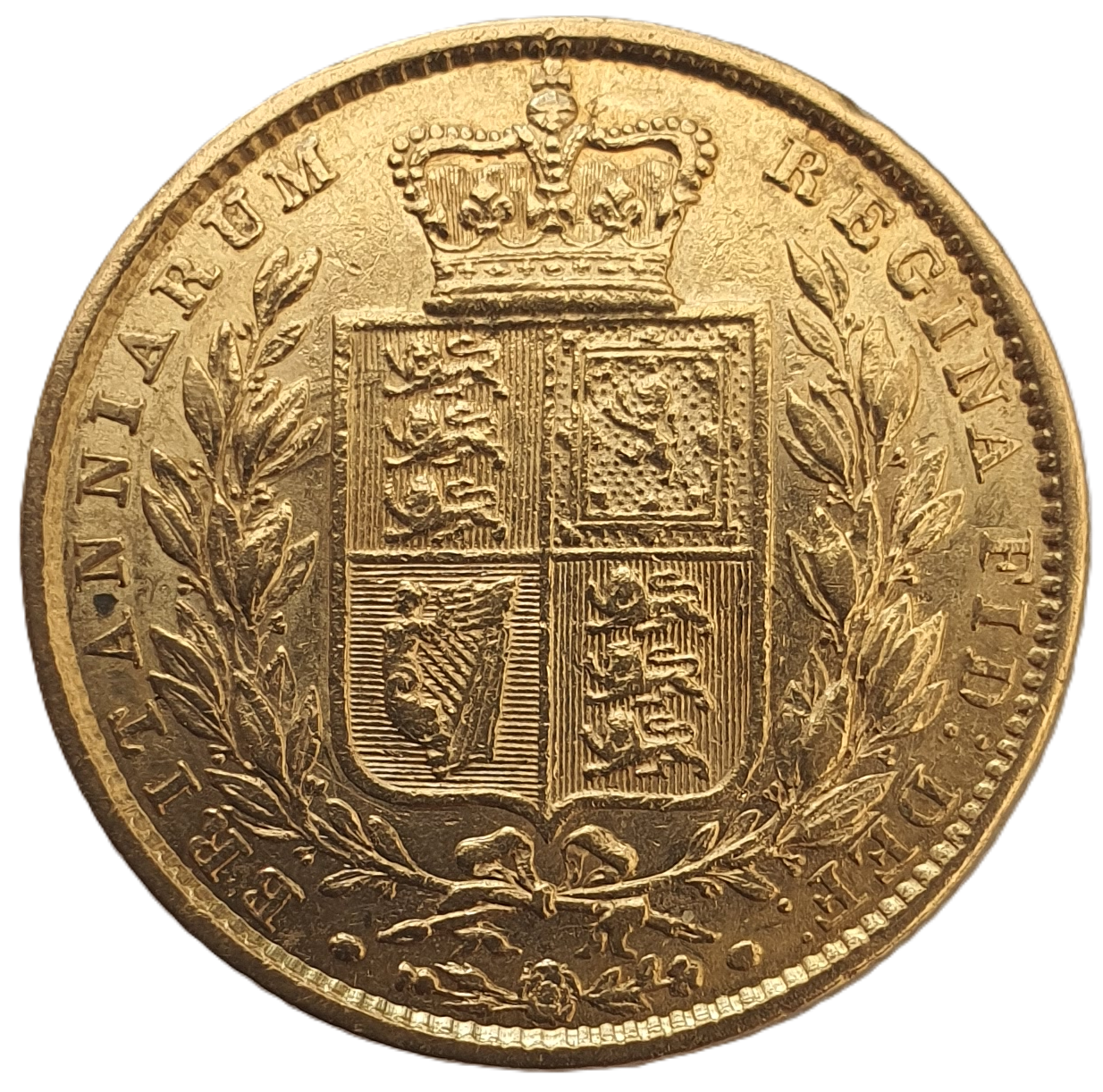 1848 Queen Victoria Shield Reverse Sovereign