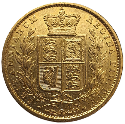 1848 Queen Victoria Shield Reverse Sovereign