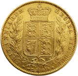1849 Queen Victoria Shield Reverse Sovereign