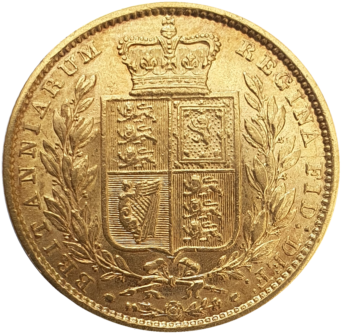 1849 Queen Victoria Shield Reverse Sovereign