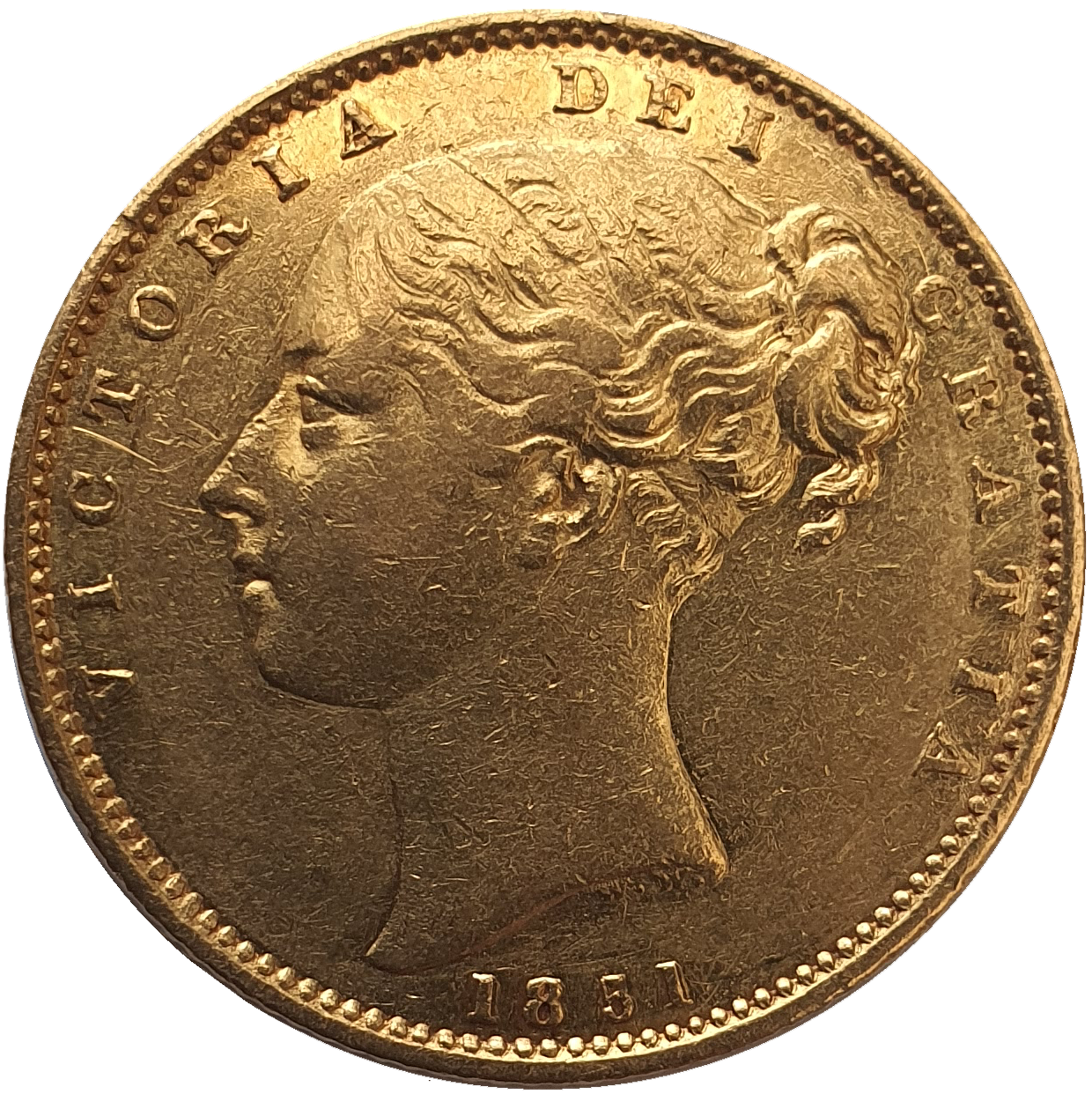 1851 Queen Victoria Shield Reverse Sovereign