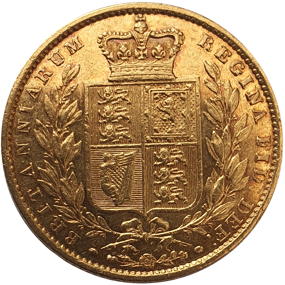 1851 Queen Victoria Shield Reverse Sovereign